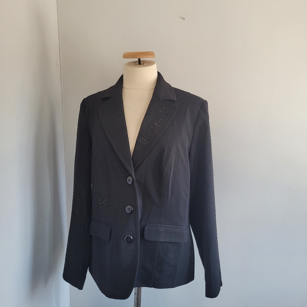 Emotions Women's Black Blazer Size 13